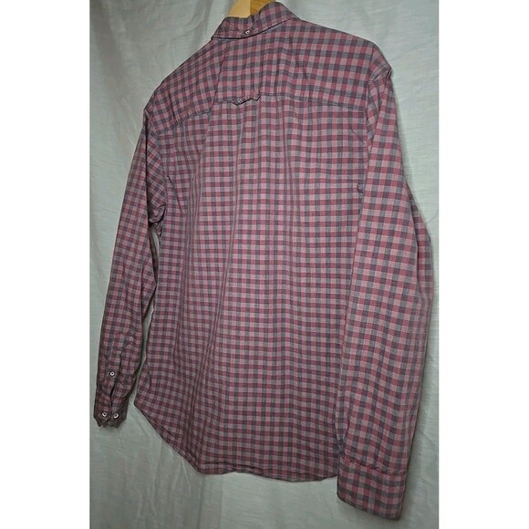 Thread & Cloth Men's XL L/S Red/Black Plaid Casual Button Down - Picture 7 of 8